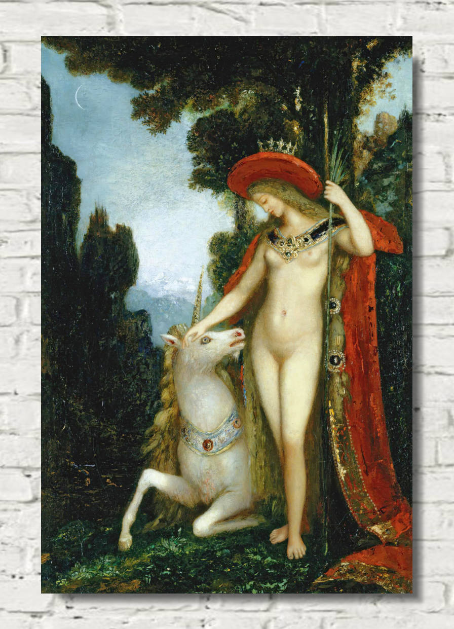 Gustave Moreau Print, The Unicorn