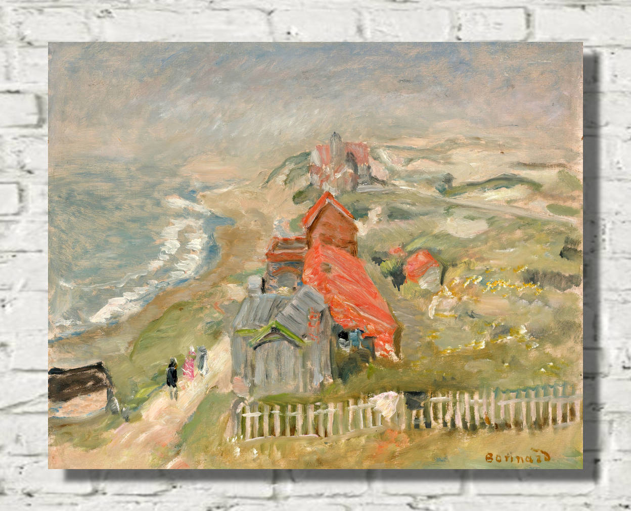 Pierre Bonnard Print, The House by the Roadside or Houses on the Cliff