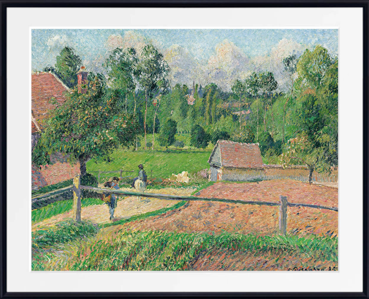 Camille Pissarro Print, La Maison Delafolie À Eragny (1885)