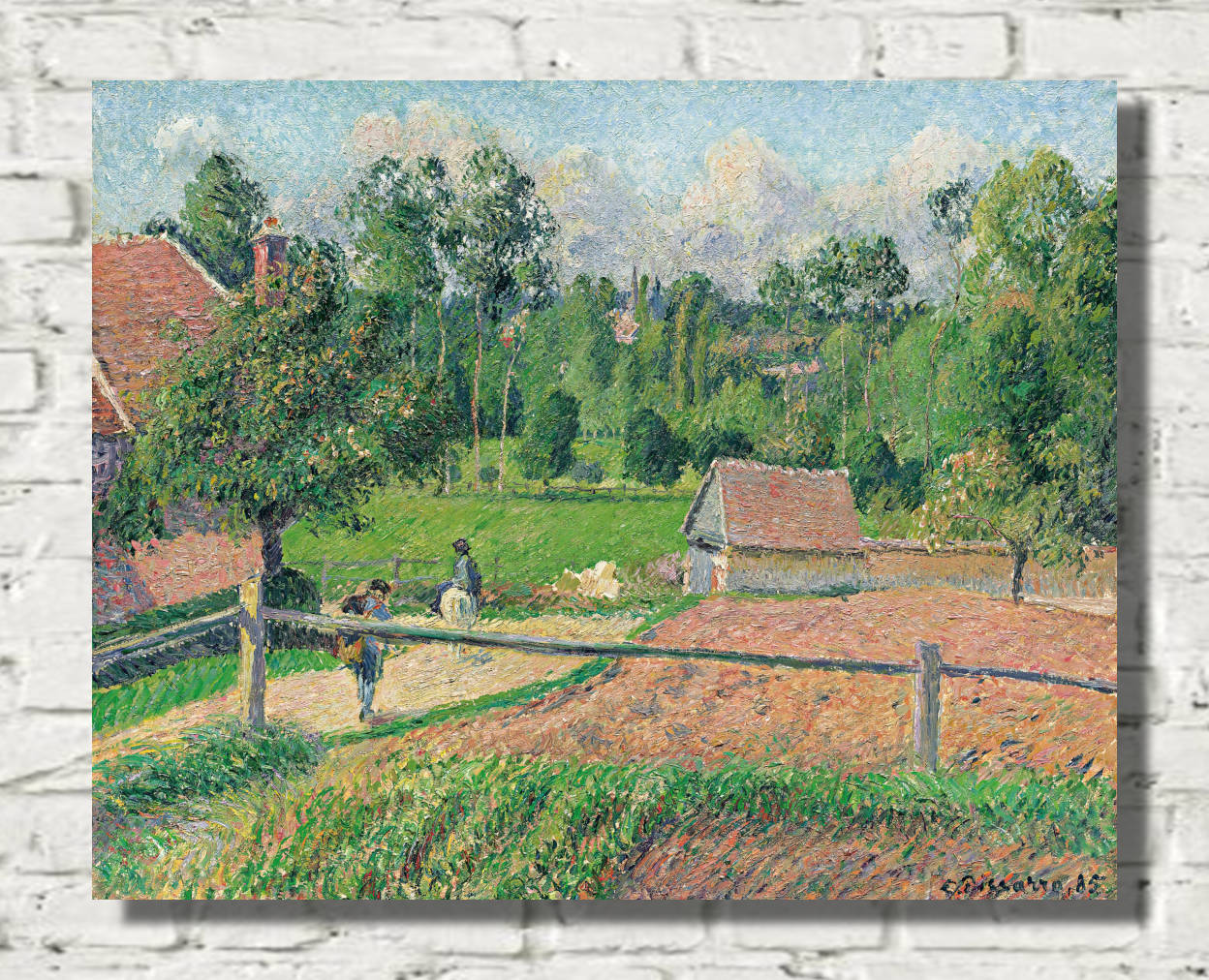 Camille Pissarro Print, La Maison Delafolie À Eragny (1885)