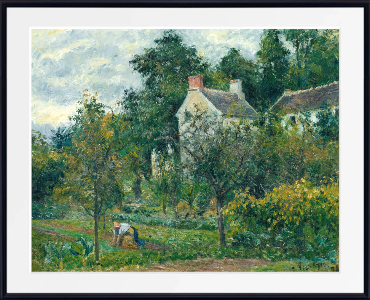 Camille Pissarro Print, La Maison Rondest Et Son Jardin À L’hermitage, Pontoise (1878)