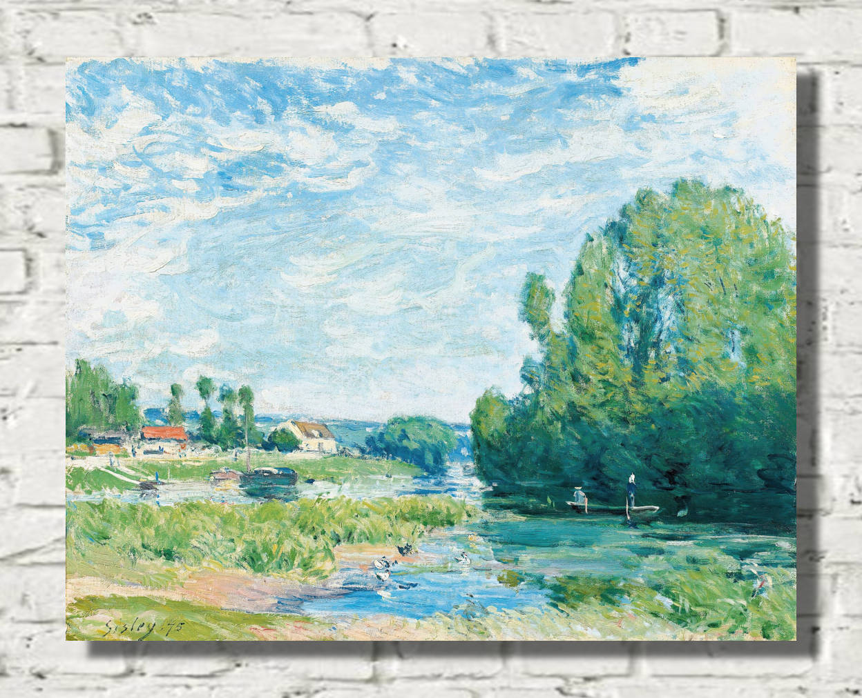 Alfred Sisley Print, The Duck Pond (1875)