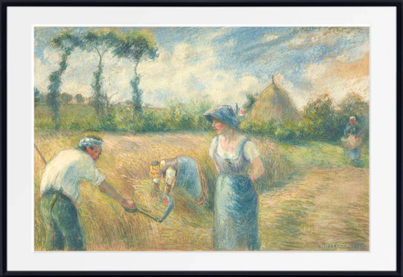 Camille Pissarro Print, The Harvest (1880)