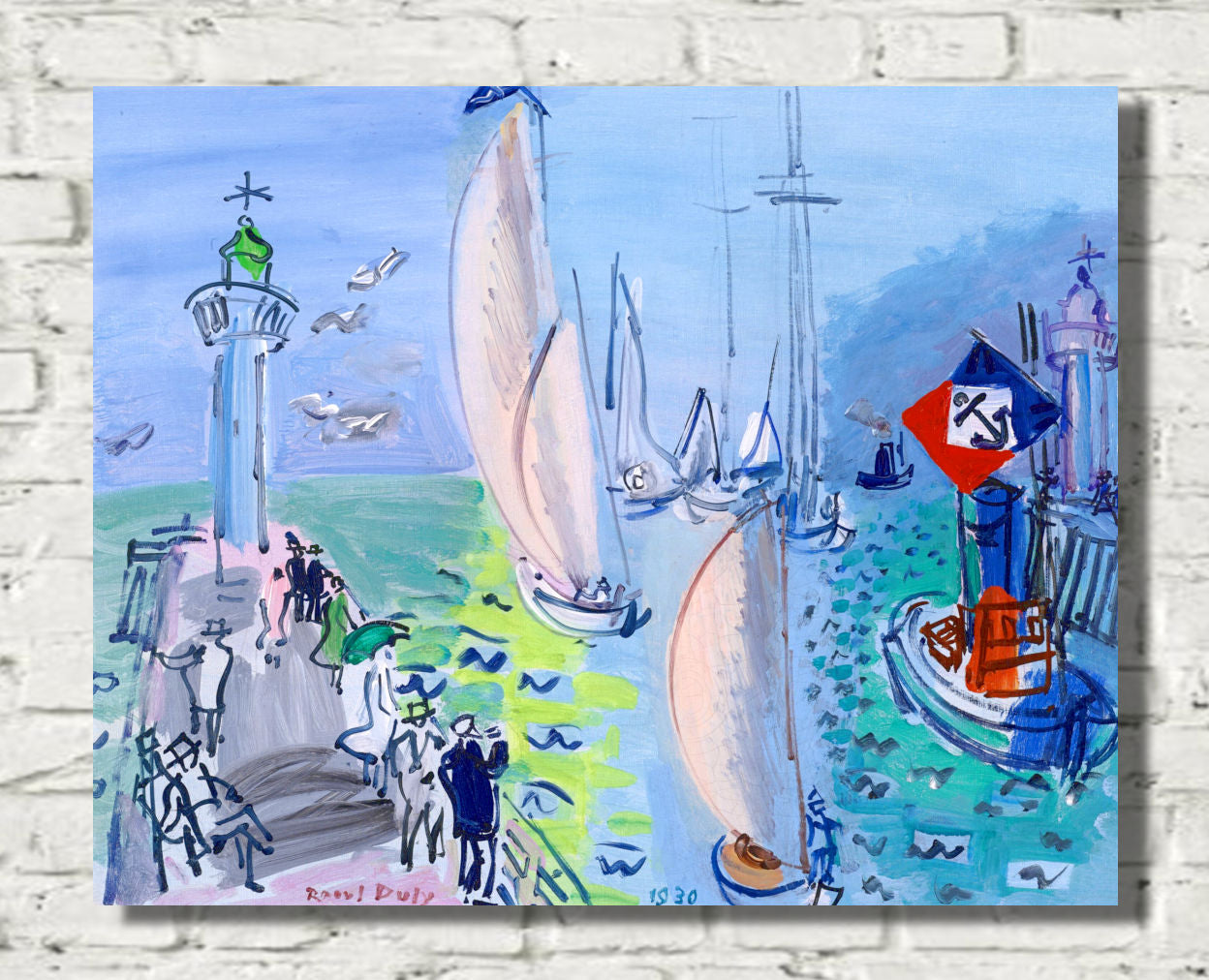 The Return of the Regattas (1930) by Raoul Dufy