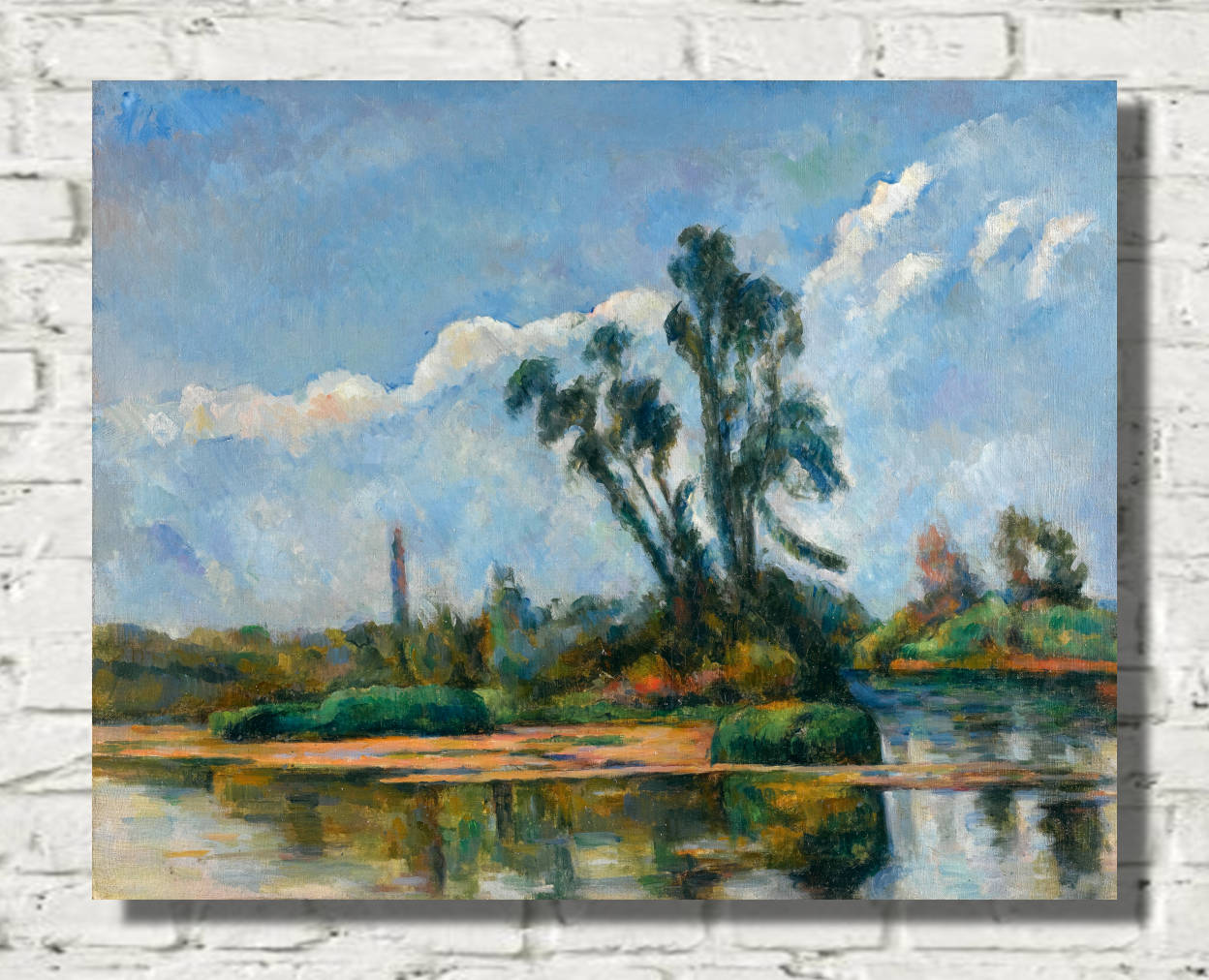 Paul Cézanne Print, La Rivière (circa 1881)