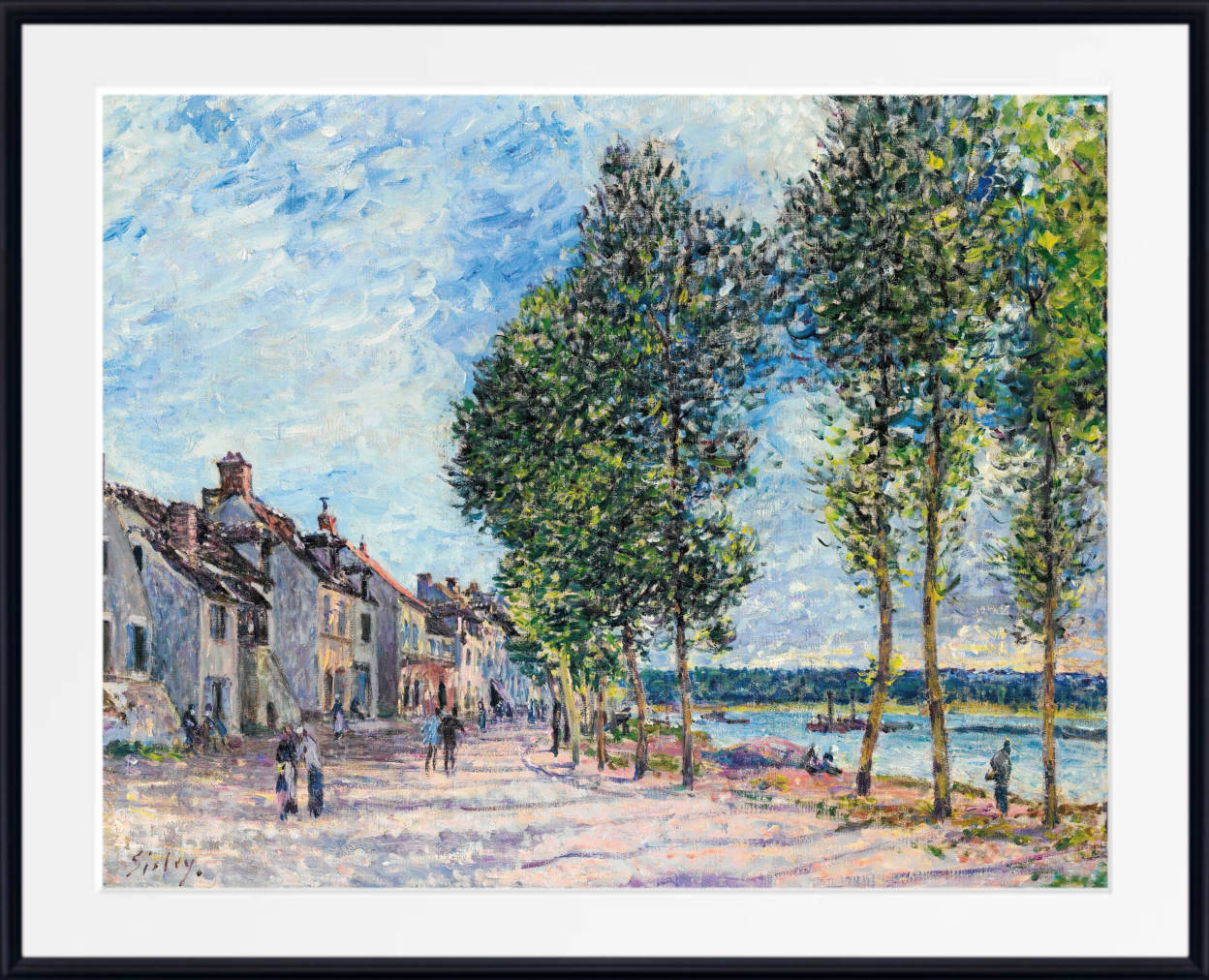 Alfred Sisley Print, The Seine at Bougival (1876-77)