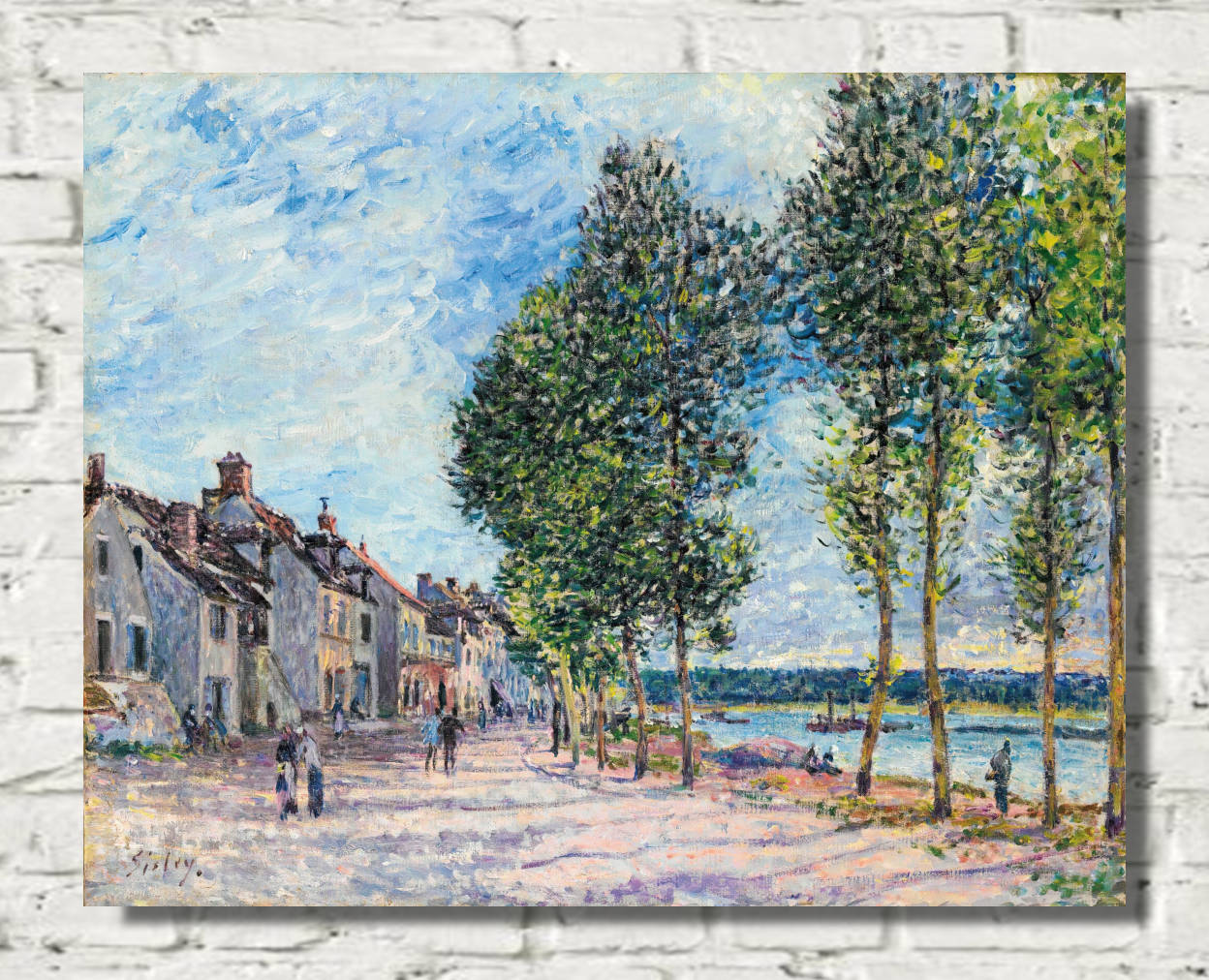 Alfred Sisley Print, The Seine at Bougival (1876-77)