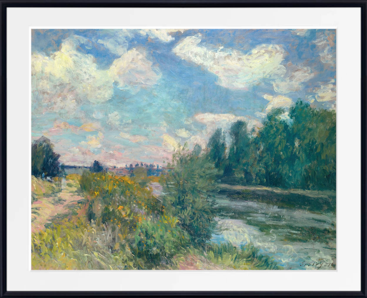 Alfred Sisley Print, The Seine at Bougival (1876)