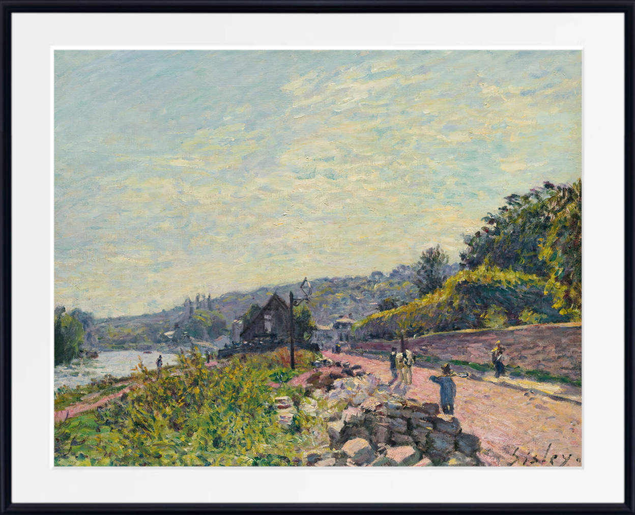 Alfred Sisley Print,  The Seine At Bas-Meudon (c1878)