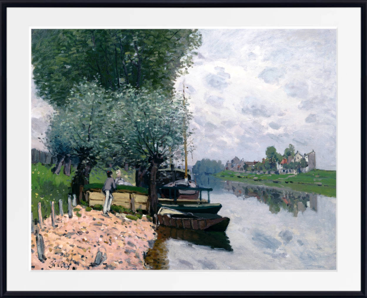 Alfred Sisley Print, The Seine at Bougival (1872)