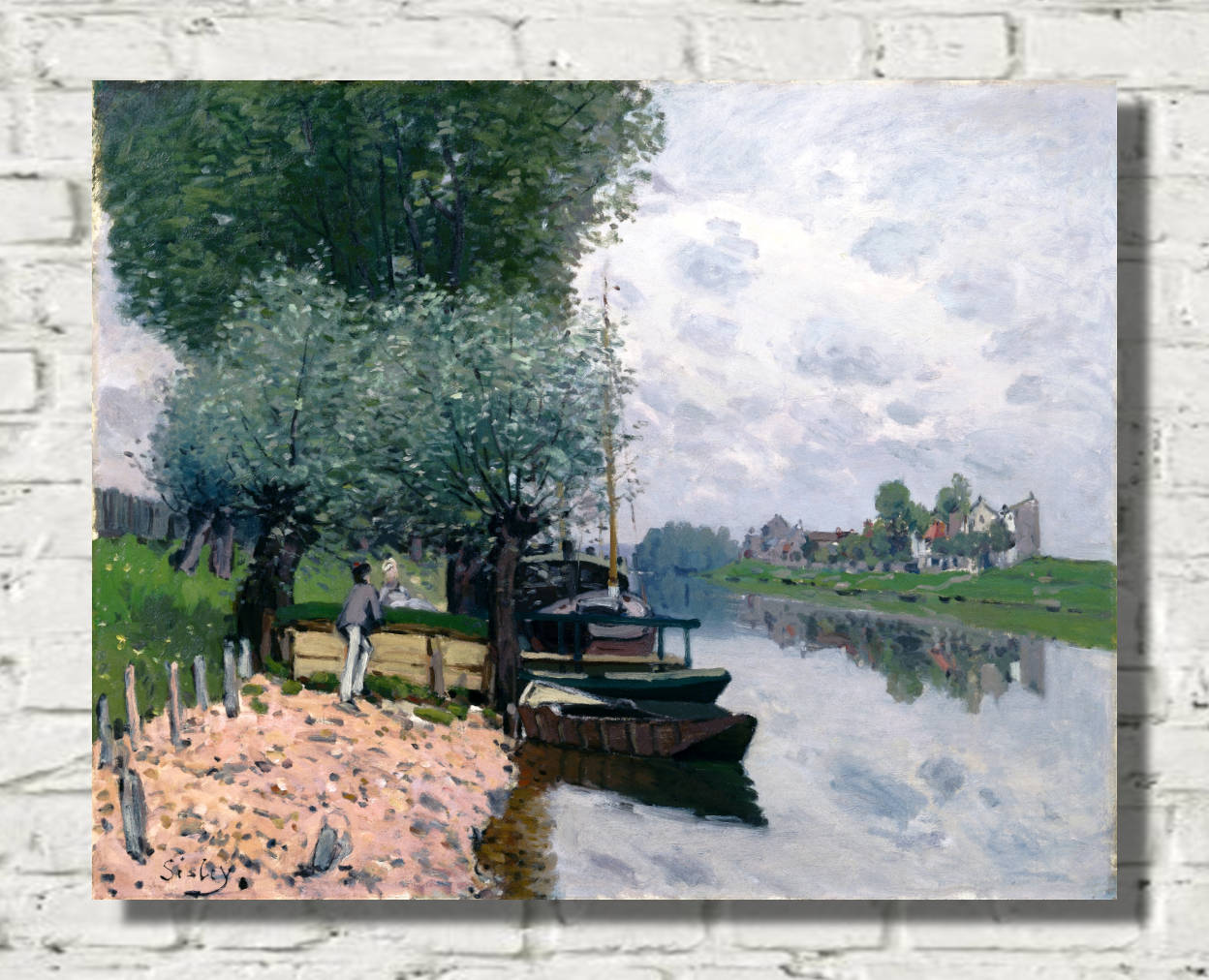 Alfred Sisley Print, The Seine at Bougival (1872)