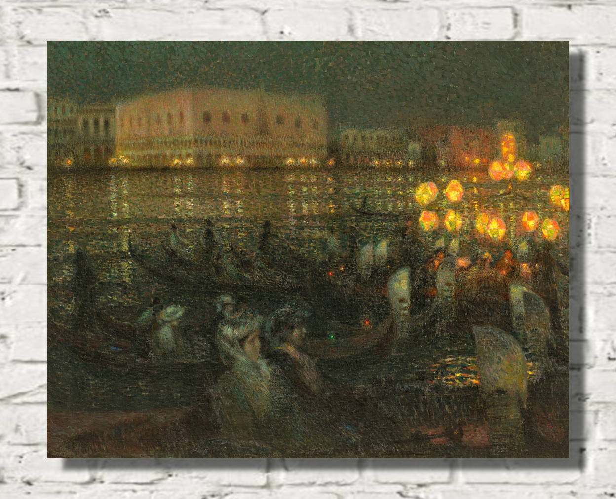 Henri Le Sidaner Print, The Serenade, Venice (1907)