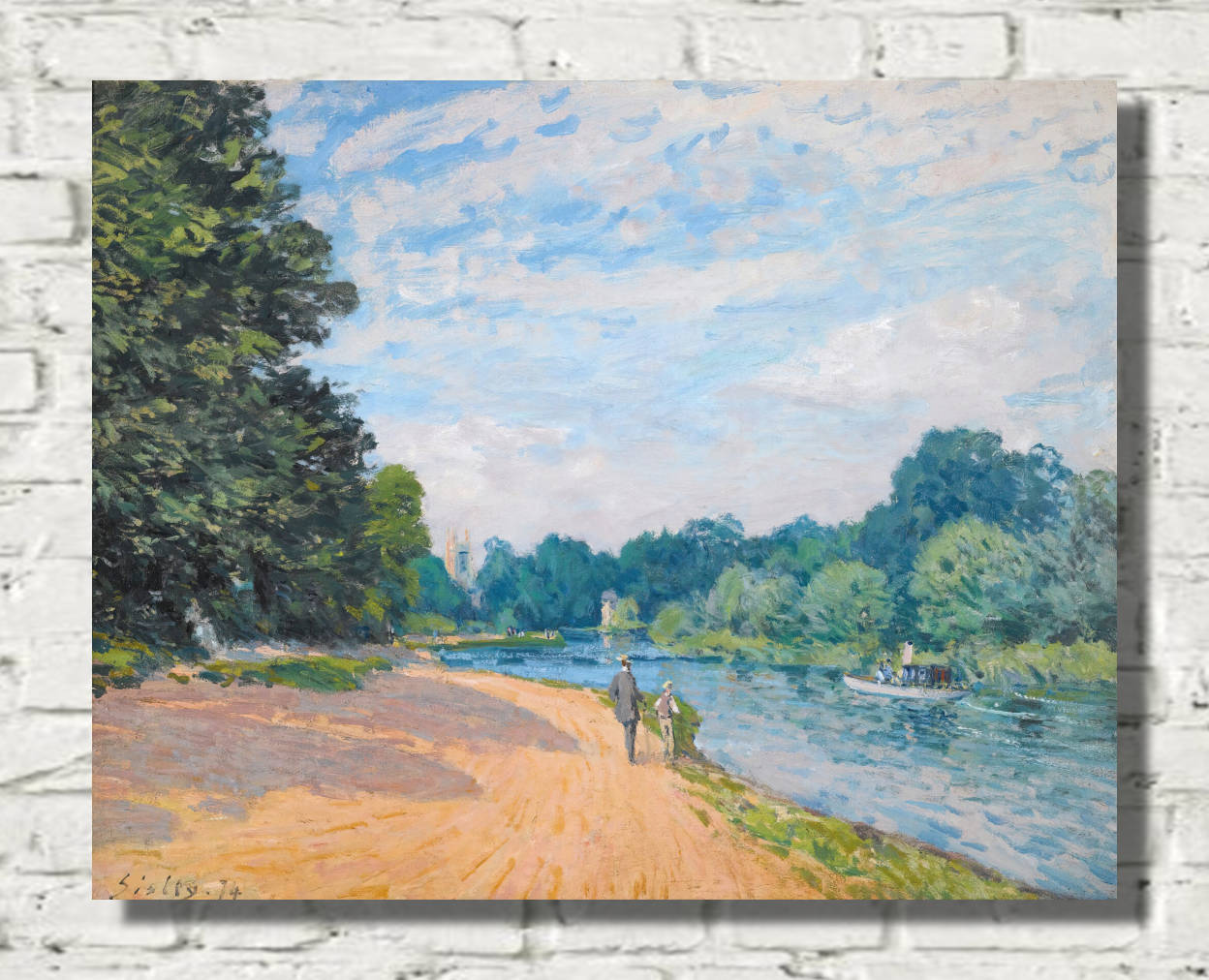 Alfred Sisley Fine Art Print Snow at Louveciennes – GalleryThane