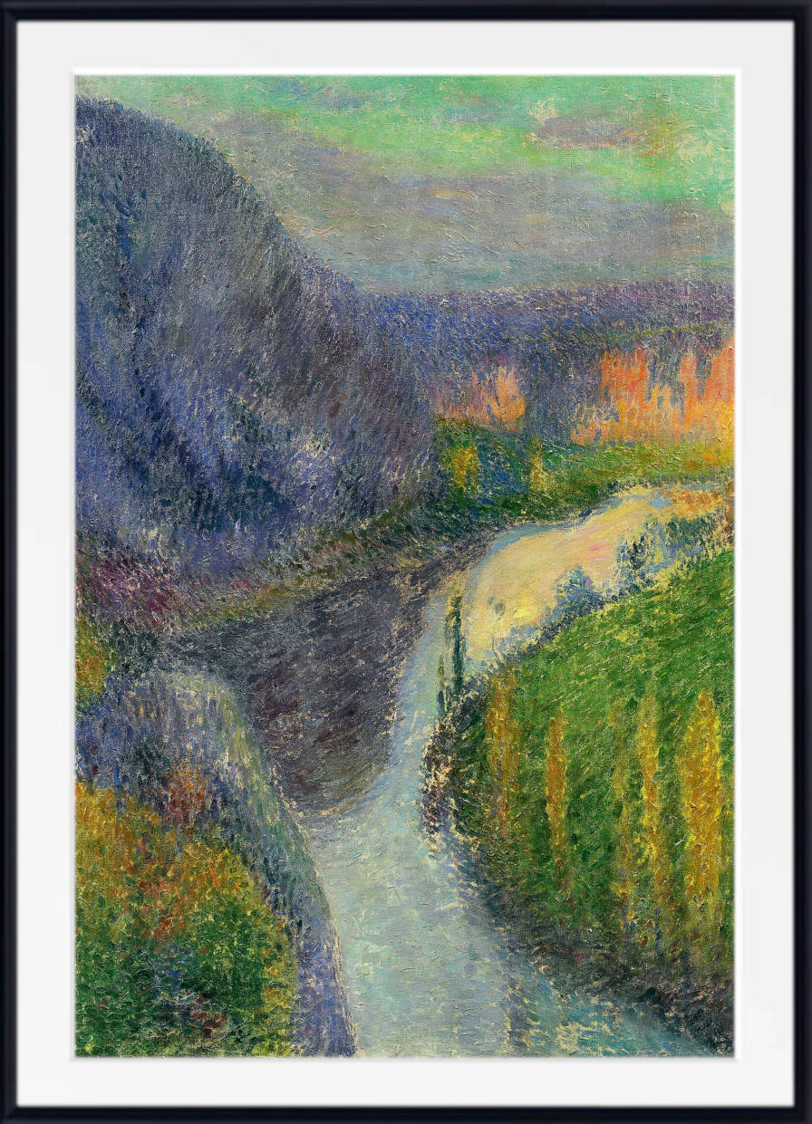 Henri Martin Print, The Lot Valley, Near Saint-Cirq Lapopie