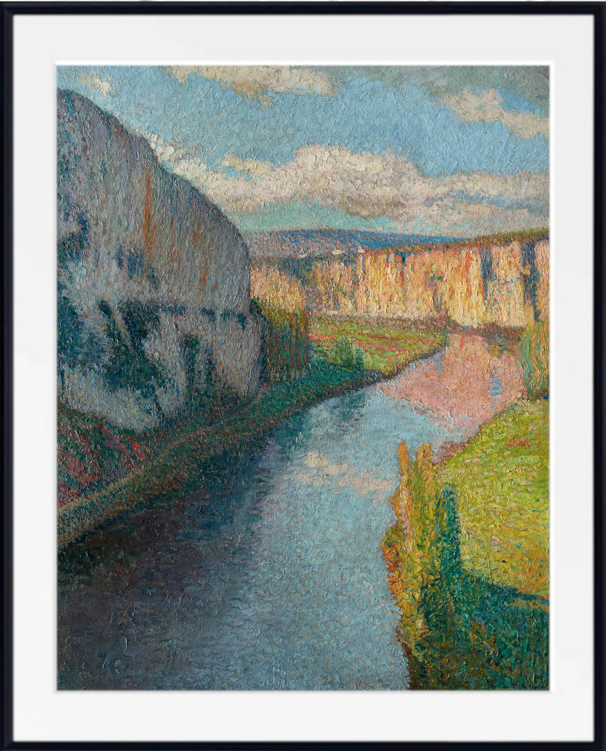 Henri Martin Print, The Lot Valley, near Saint-Cirq-Lapopie (1910)