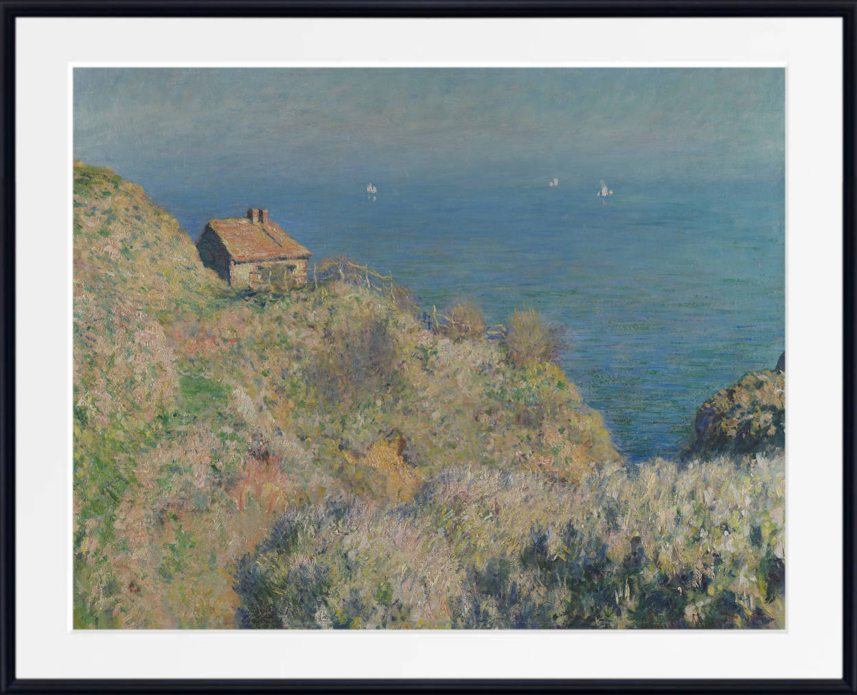 Claude Monet Fine Art Print,  The fisherman's house, Varengeville