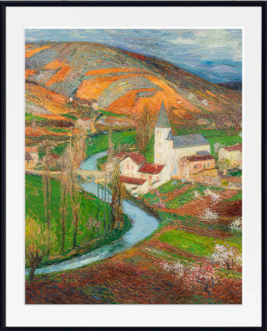 Henri Martin Print, Labastide in the green in spring from the Marquayrol garden