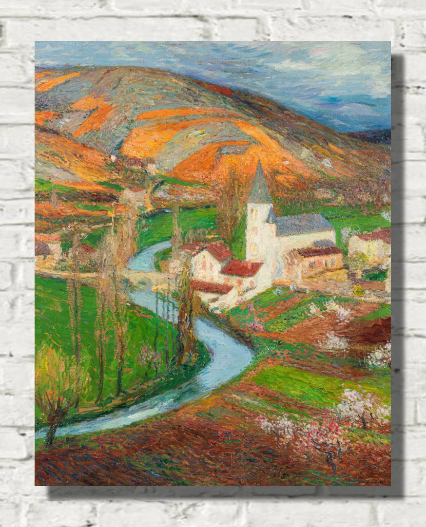 Henri Martin Print, Labastide in the green in spring from the Marquayrol garden