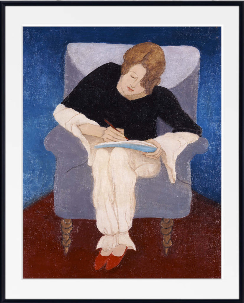 Lady Writing in Armchair by Gabriele Münter