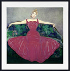 Lady in fuchsia dress by Max Kurzweil