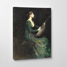 Thomas Dewing, Lady with a Lute (1886)