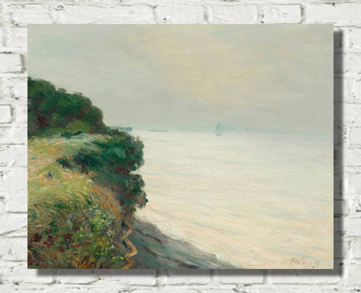 Alfred Sisley Print, The Cliff of Penarth (1897)