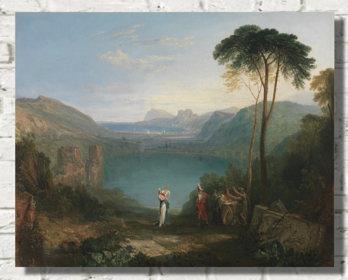 Lake Avernus Aeneid and the Cumaean Sibyl by William Turner