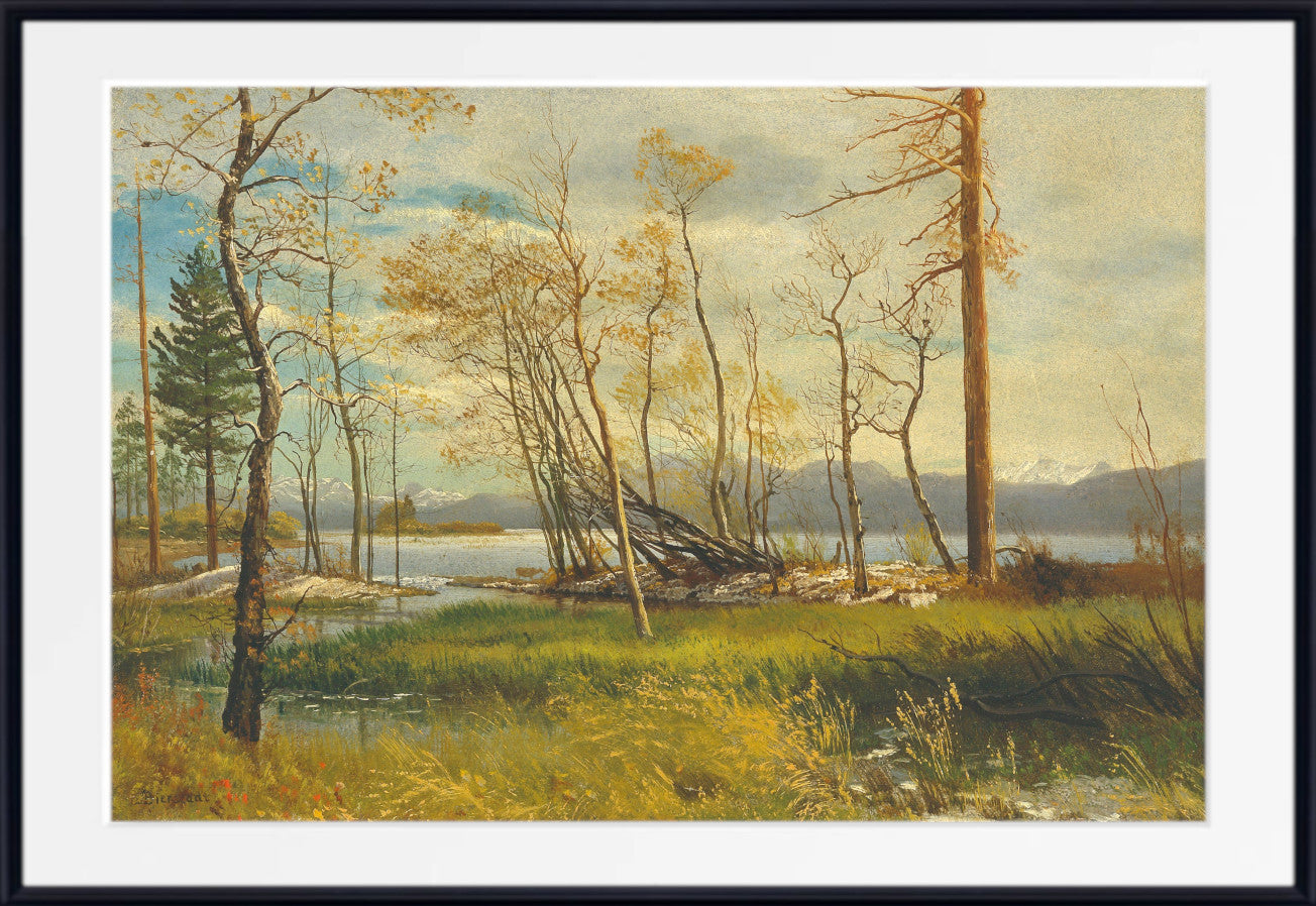 Albert Bierstadt Print : Lake Tahoe (1872)