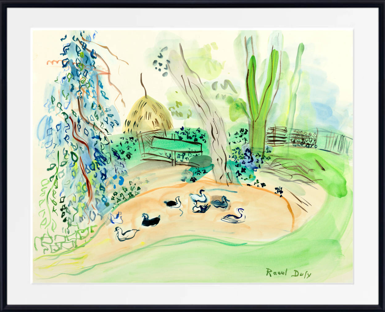 The duck pond at the mill by Raoul Dufy 