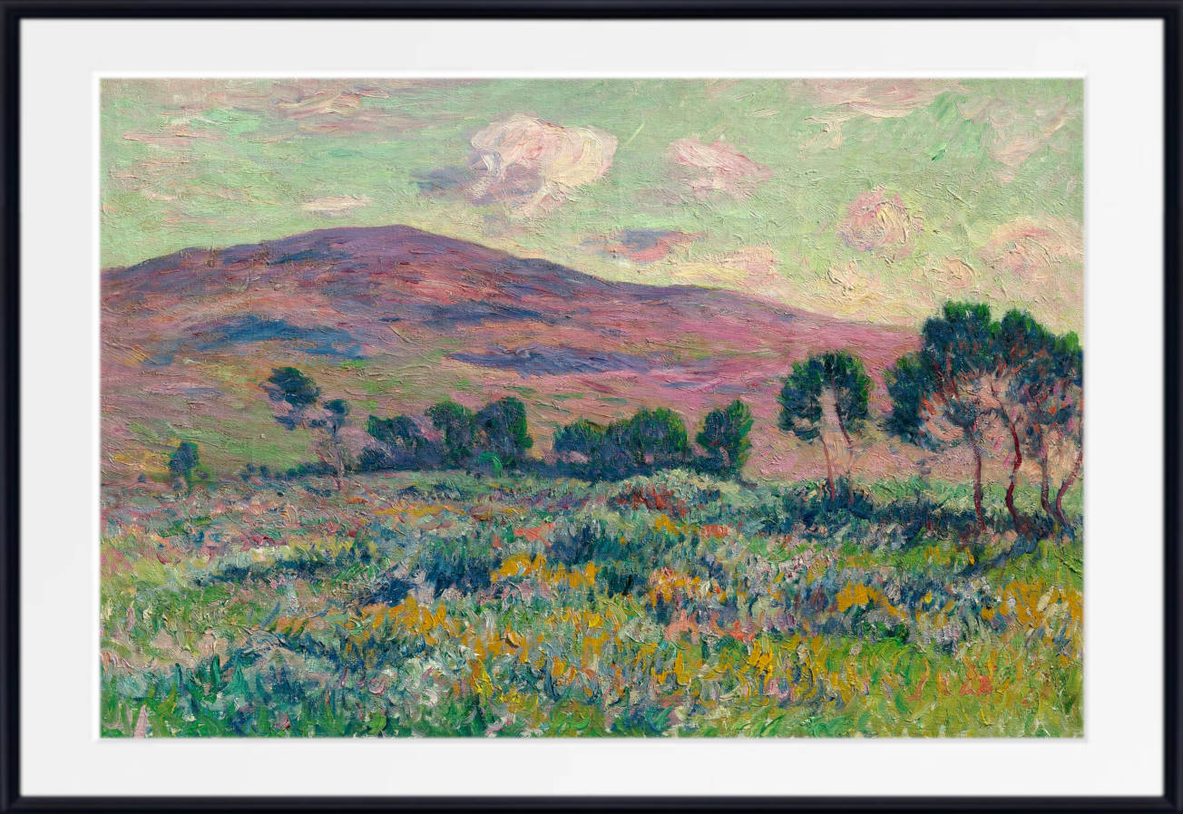 Henry Moret Print, Breton moorland