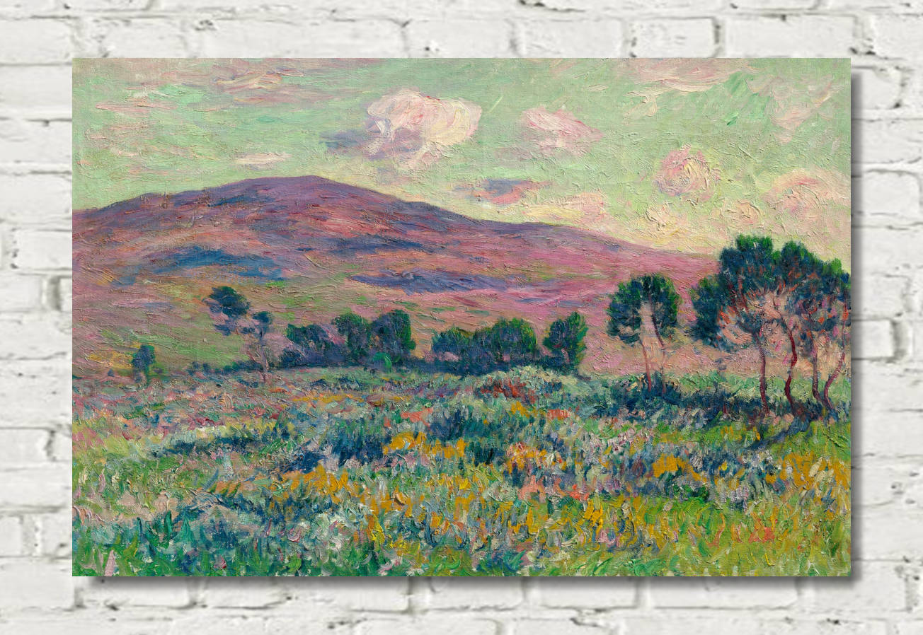 Henry Moret Print, Breton moorland