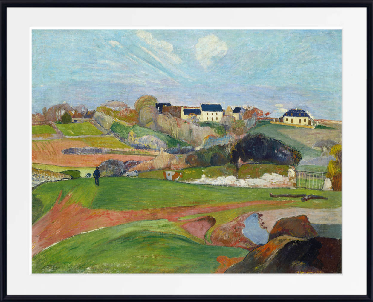 Paul Gauguin Print : Landscape at Le Pouldu (1890)