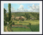 Camille Pissarro Print, Landscape at Les Pâtis,Pontoise (1868)