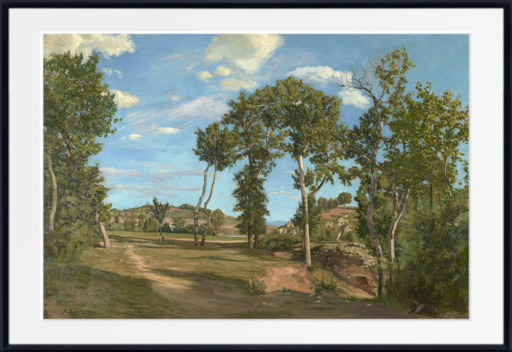 Landscape by the Lez River, Frederic Bazille