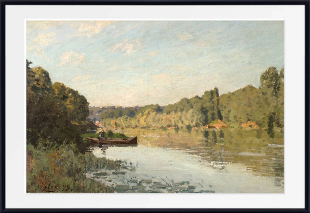 Alfred Sisley Print, Landscape from Bougival (1873) – GalleryThane