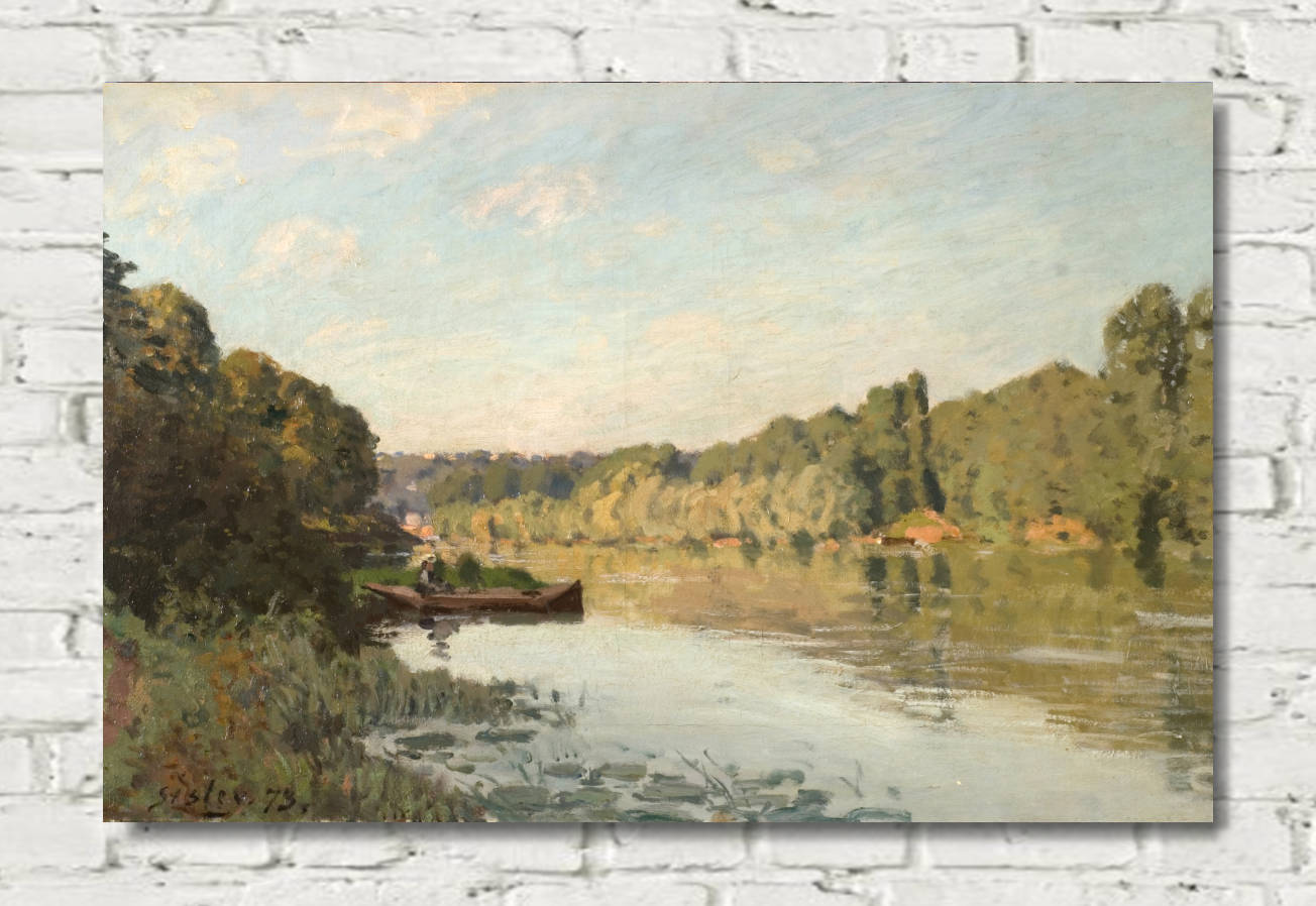 Alfred Sisley Print, Landscape from Bougival (1873) – GalleryThane