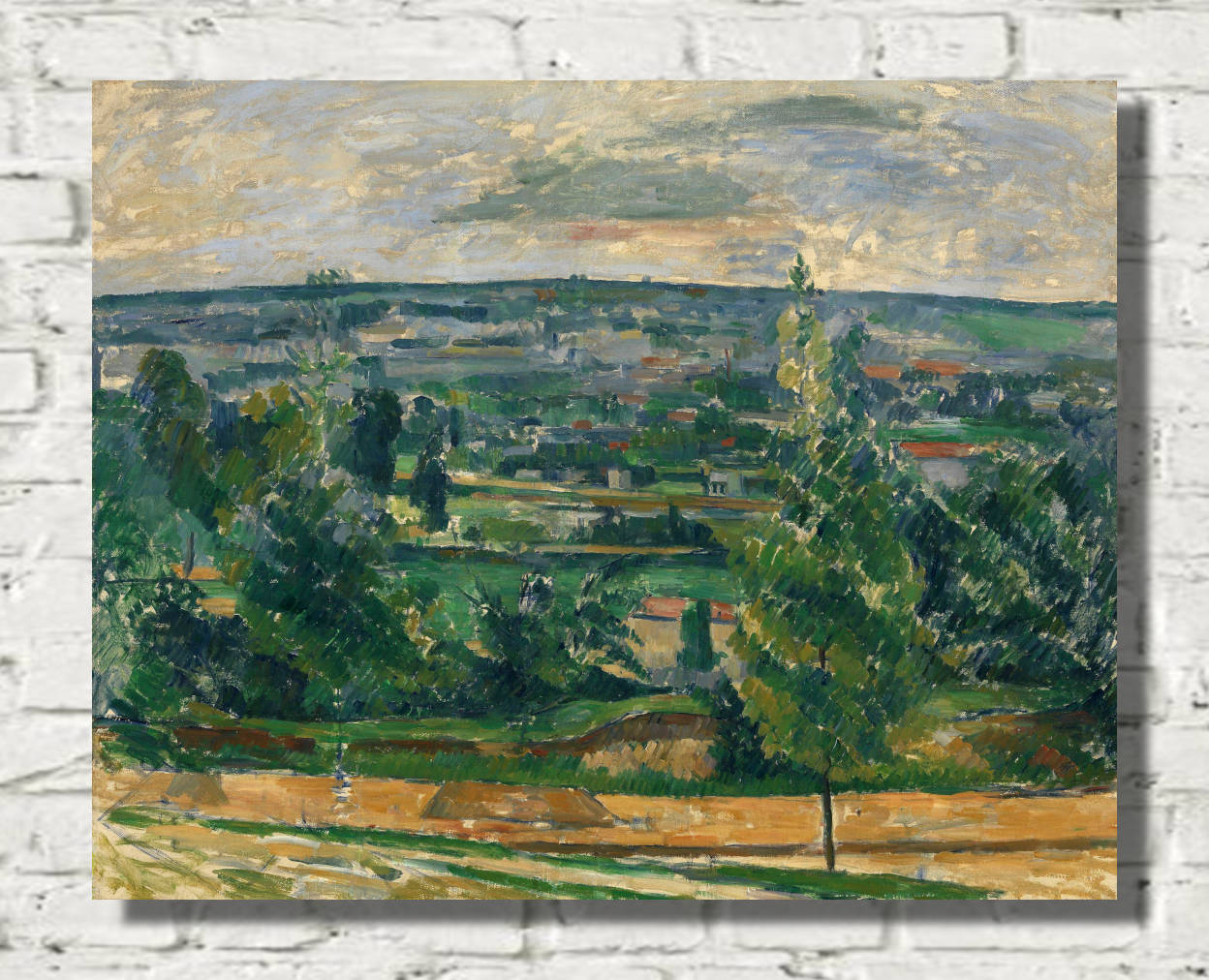 Paul Cézanne Print, Landscape from Jas de Bouffan (1879)