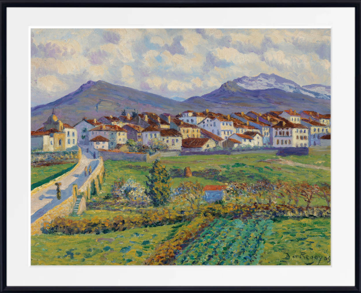 Darío de Regoyos Print, Landscape near Hernani (1900)