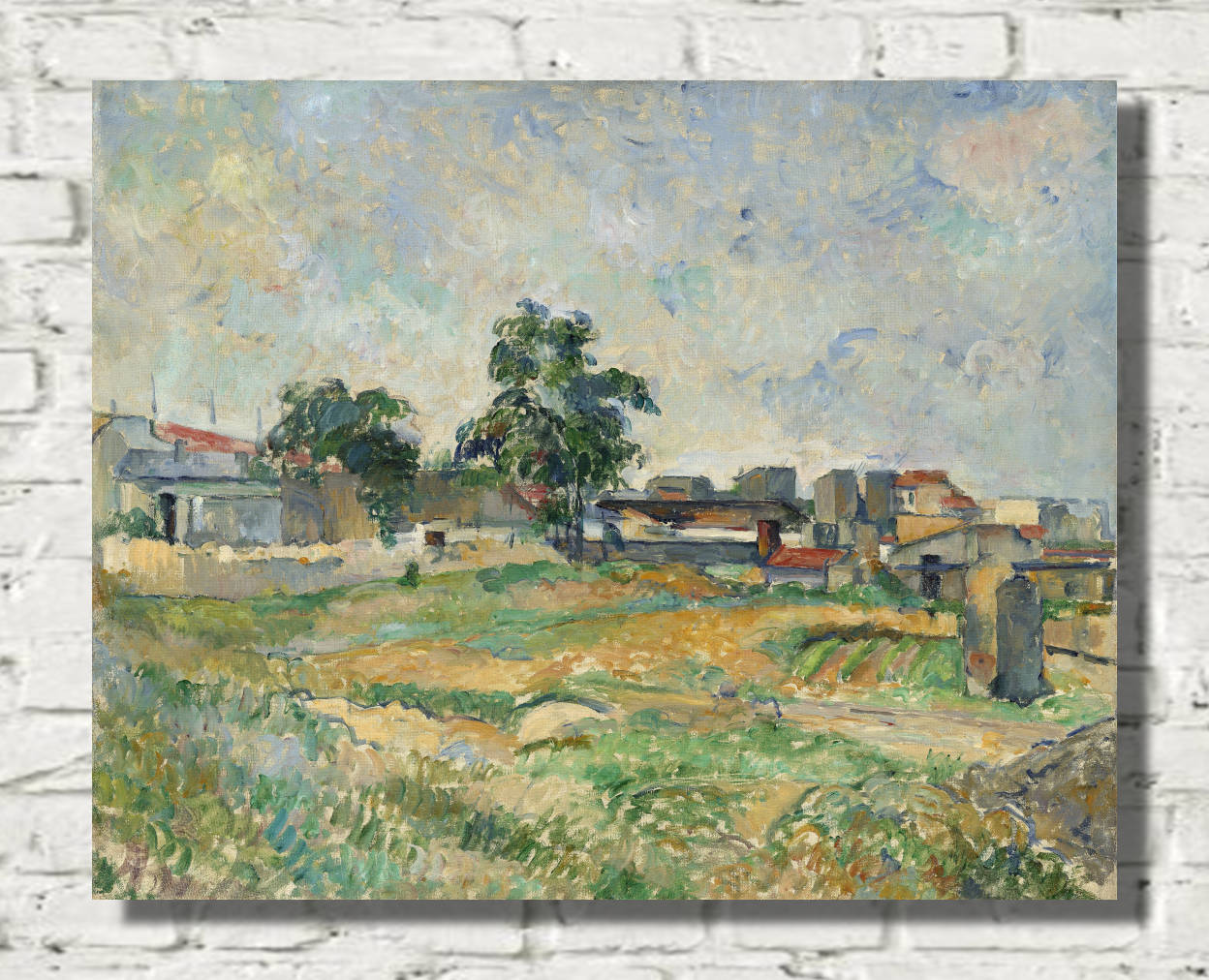 Paul Cézanne Print, Landscape near Paris (c. 1876)