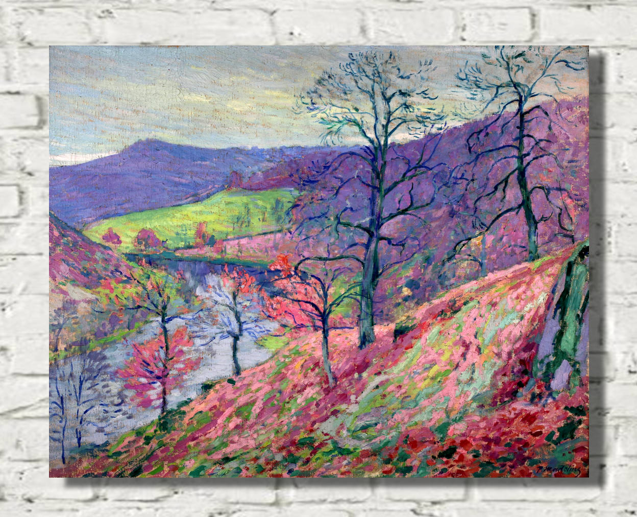 Landscape of the Creuse, Paul Madeline Print