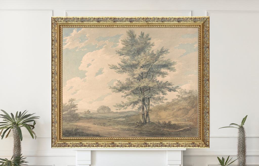 Landscape with Trees and Figures (ca. 1796) by William Turner