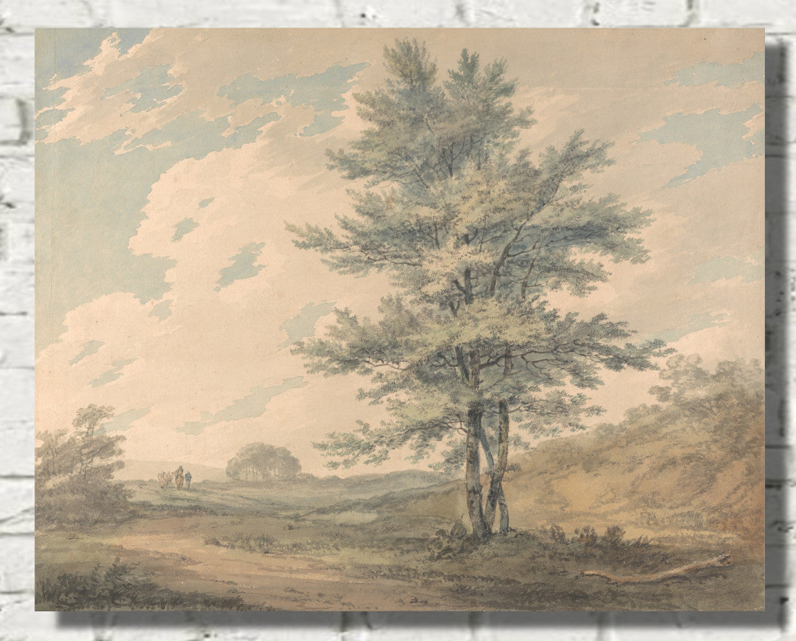 Landscape with Trees and Figures (ca. 1796) by William Turner