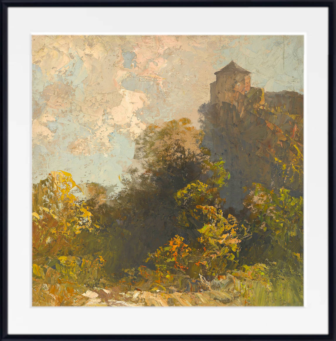 Oskar Mulley Print, Landscape, View of Kufstein Fortress