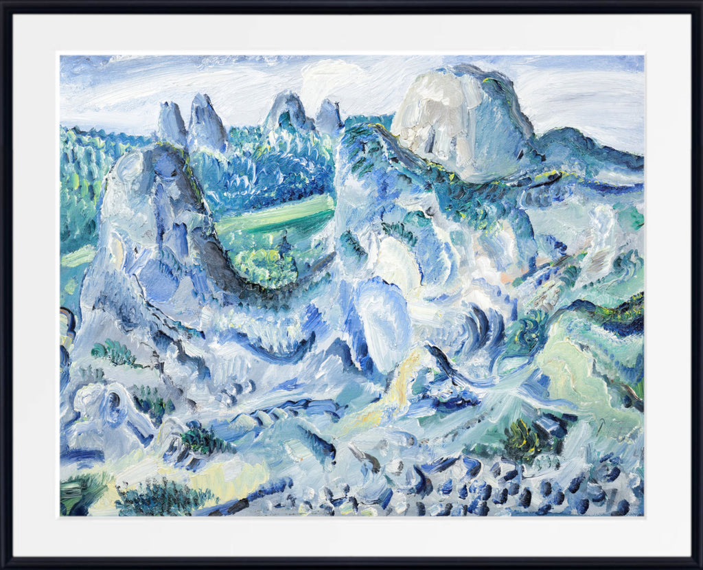 Landscape with rocks - near Blaubeuren (1928) by Paul Kleinschmidt