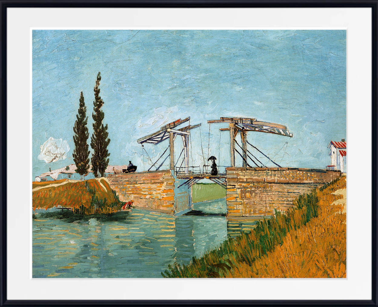 Langlois Bridge at Arles, Vincent Van Gogh Fine Art Print