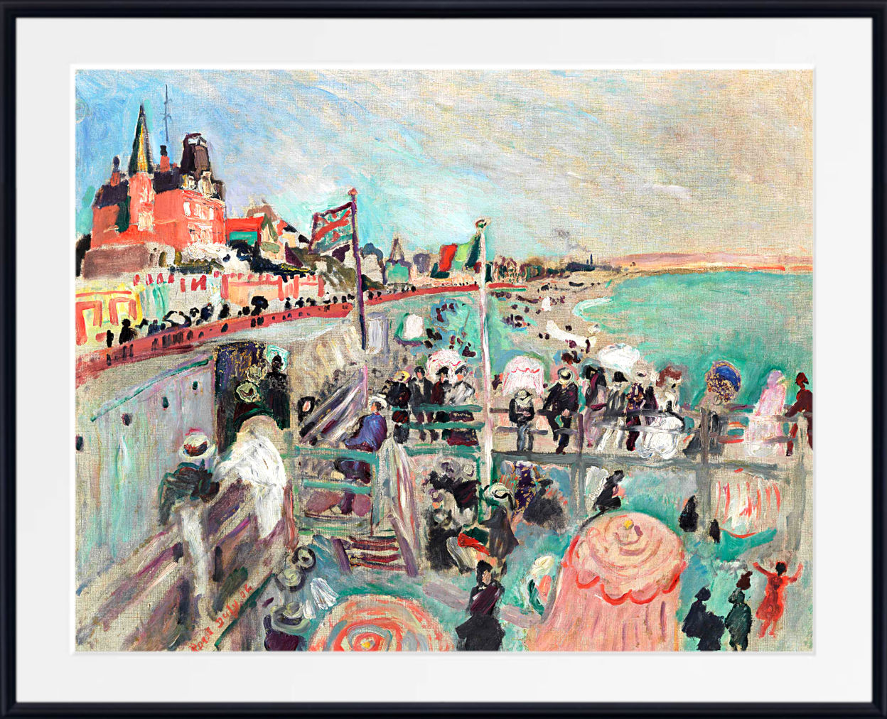 The Beach at Le Havre by Raoul Dufy