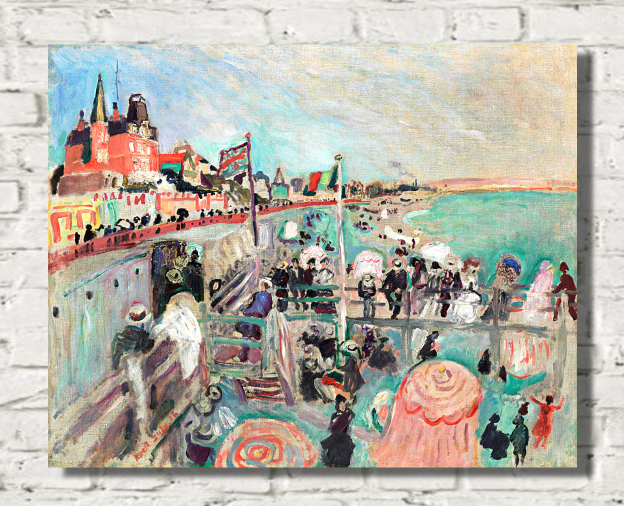 The Beach at Le Havre by Raoul Dufy