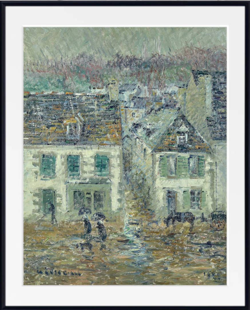 Gustave Loiseau Print, The rain in Pont-Aven (1922)