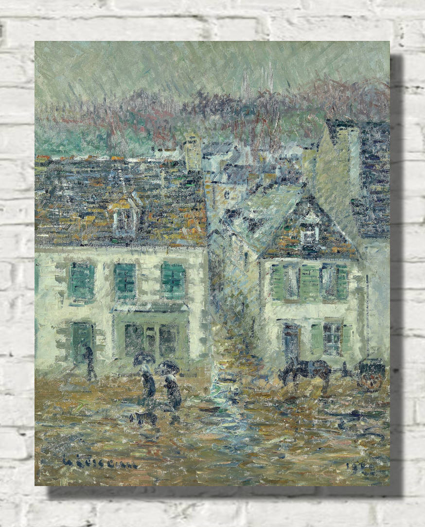 Gustave Loiseau Print, The rain in Pont-Aven (1922)