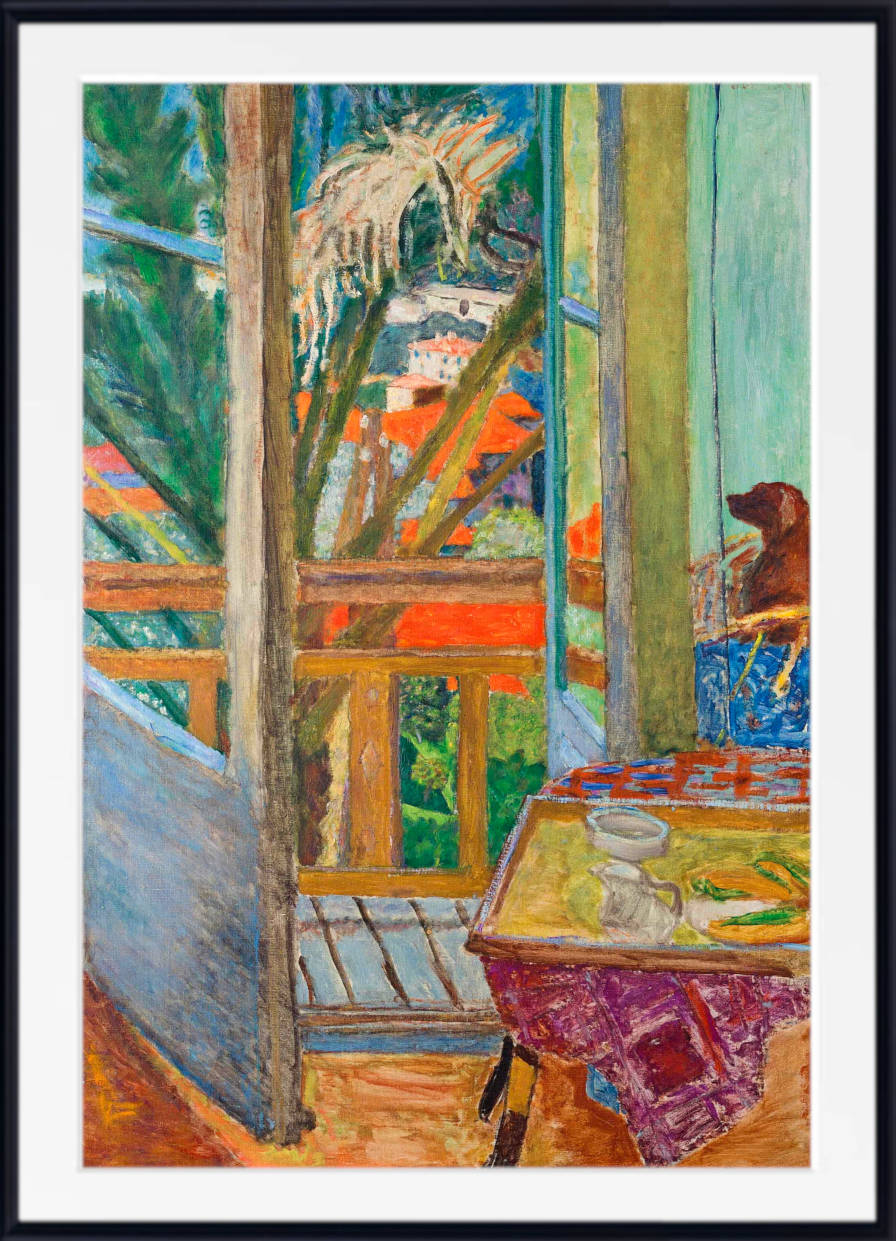 Pierre Bonnard、JARDIN MERIDIONAL AU Pierre Bonnard - Garden (ca. 1935), vintage art, 12x8